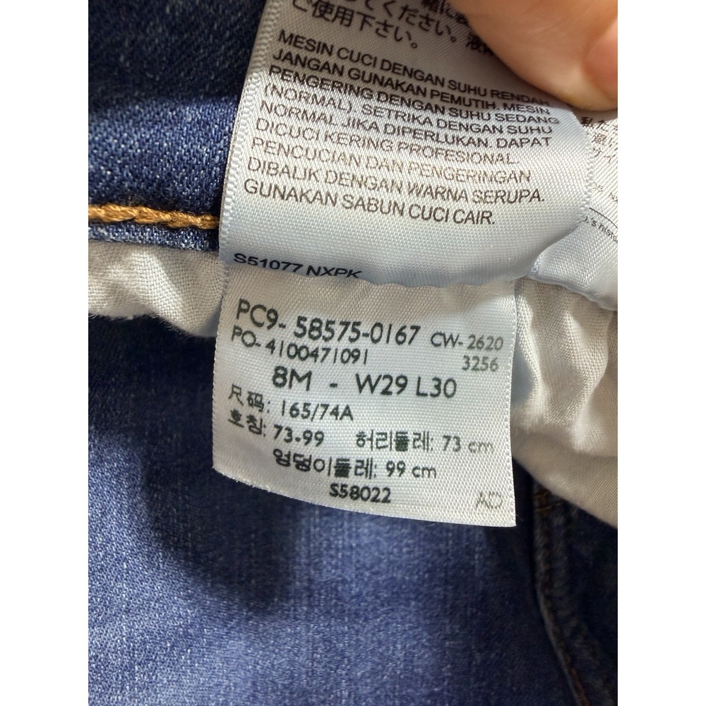 LEVIS Jeans Sz 8 W29 L30 Classic Mid Rise Skinny - Picture 11 of 11